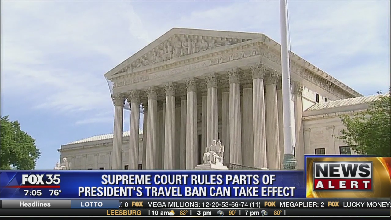 Supreme Court rules parts of President's Travel Ban can take effect