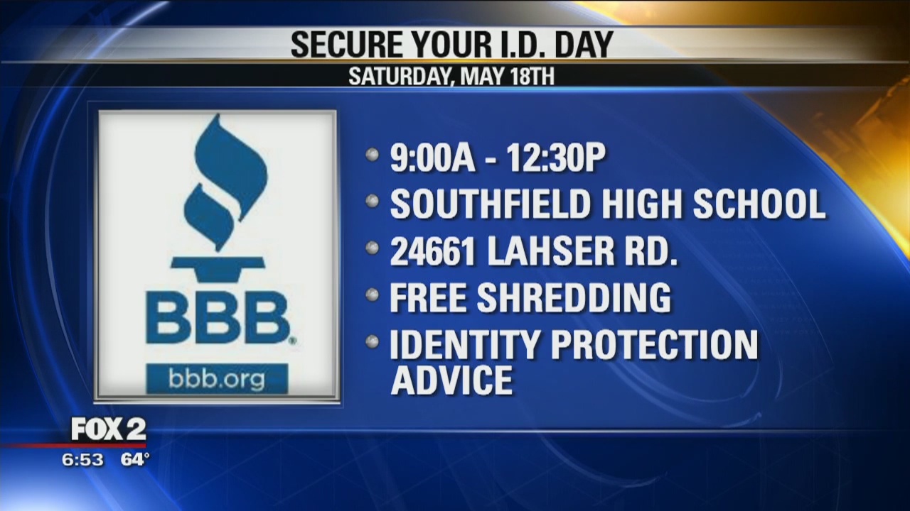 Better Business Bureau to hold 'Secure Your ID Day'