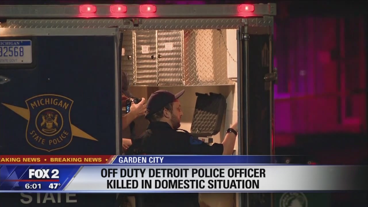 Off-duty Detroit police officer shot and killed at a Garden City house