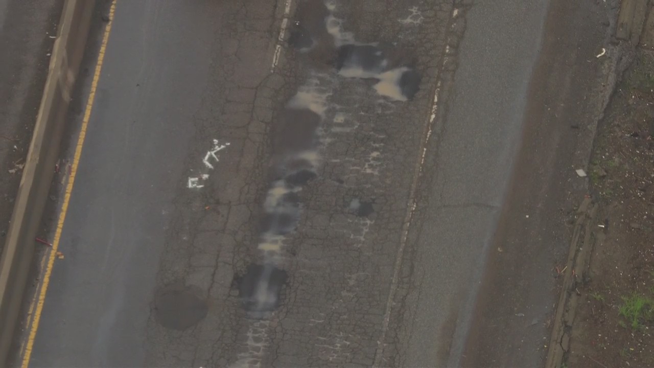 Pomona freeway potholes