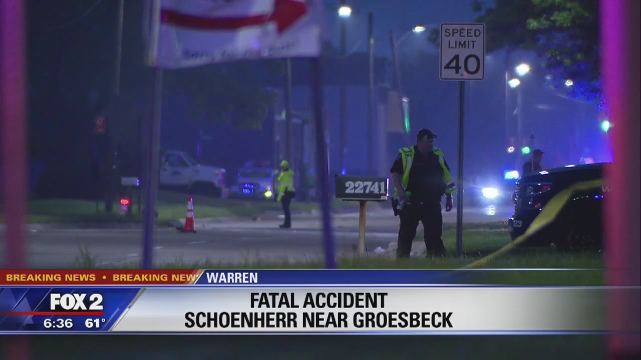 Schoenherr road partially closed in Warren following deadly accident