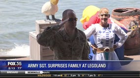 Army Sgt. surprises family at Legoland