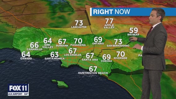 Weather forecast for Saturday, June 10