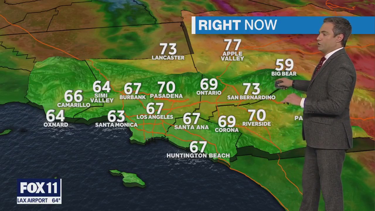 Weather forecast for Saturday, June 10