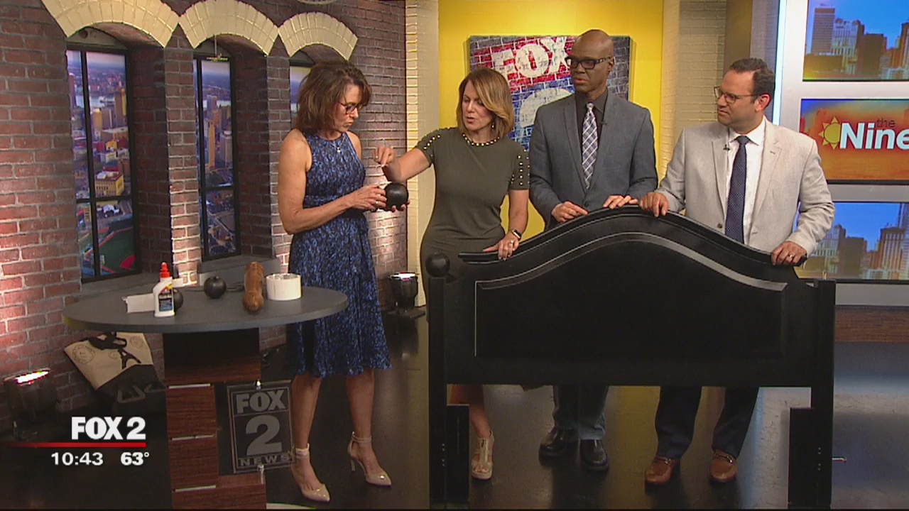 Refinishing a headboard with Jill of All Trades