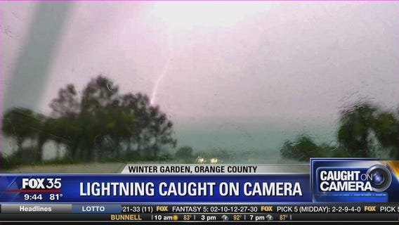 Lightning caught on camera