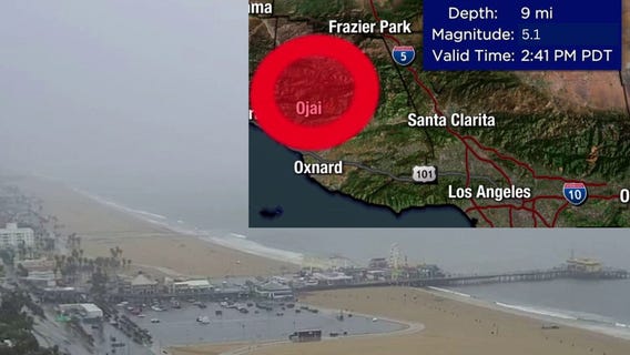 Santa Monica Pier during 5.1-magnitude earthquake