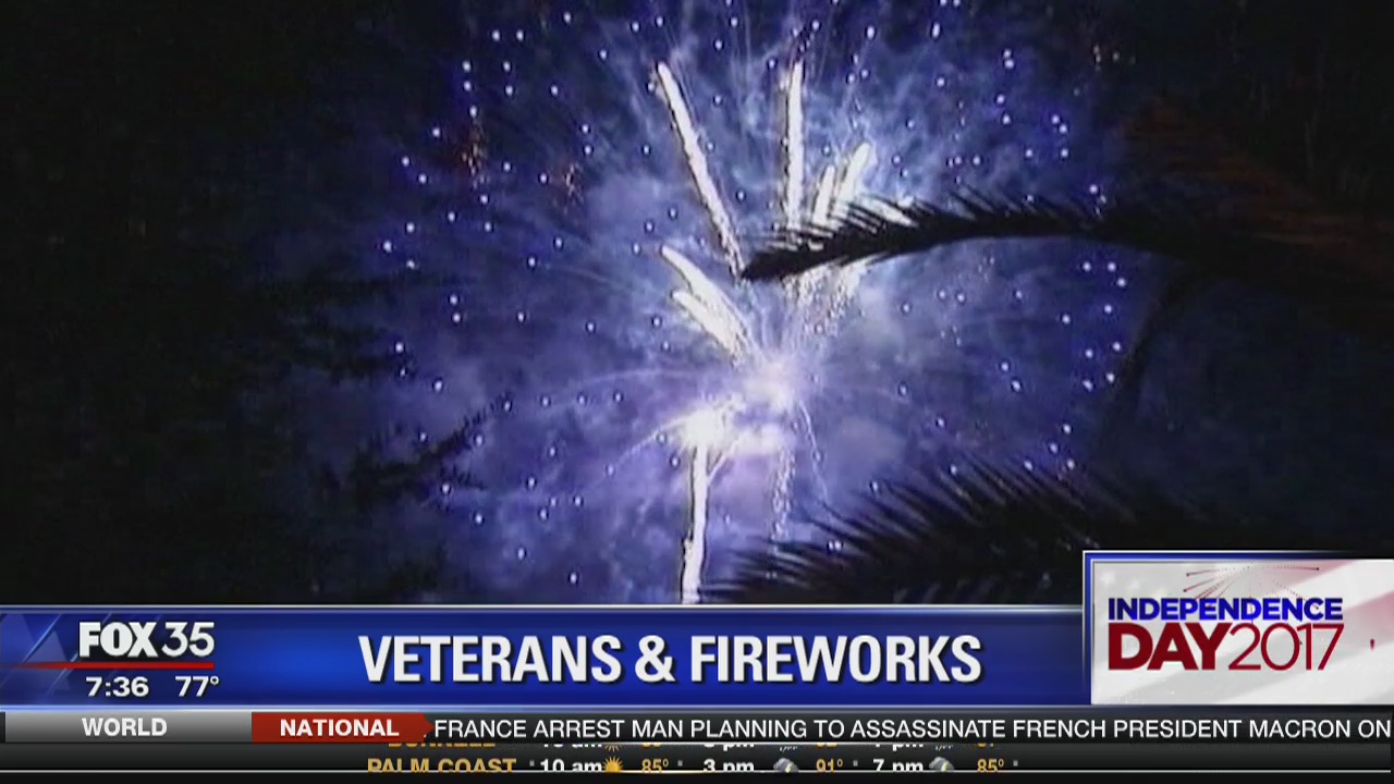 Veterans and fireworks