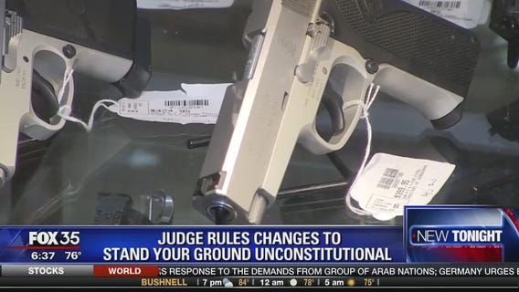 Stand your ground changes ruled unconstitutional