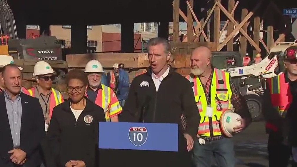 Gov. Newsom announces 10 Freeway reopening timeline