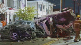 Tow truck crashes into multiple cars