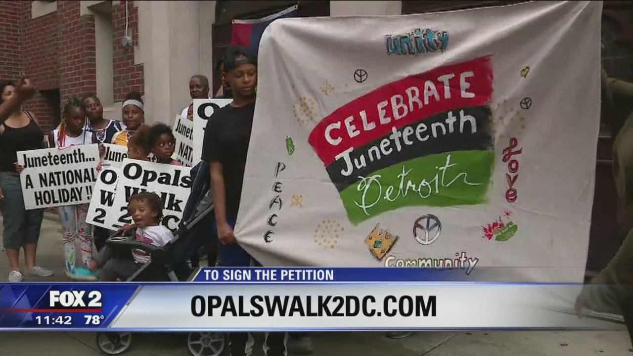 92-year-old kicks off Juneteenth awareness walk in Detroit