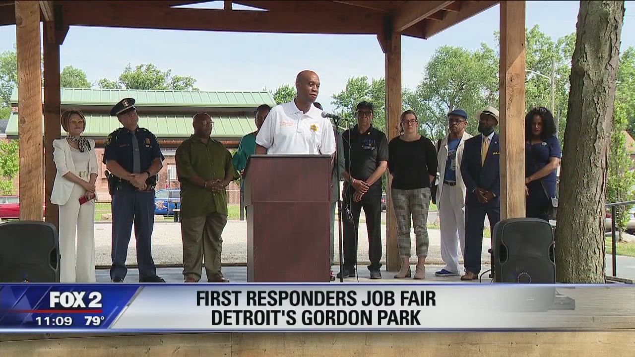 First responders job fair at Gordon Park in Detroit