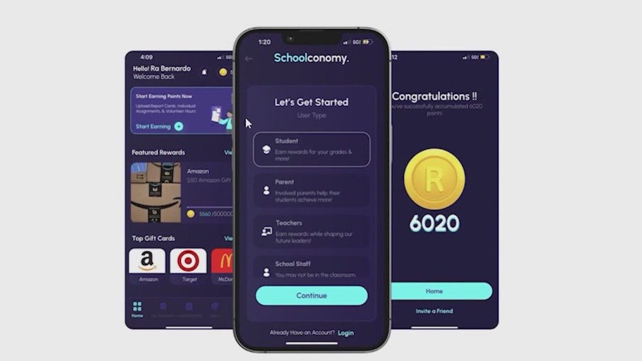 App provides rewards for good grades
