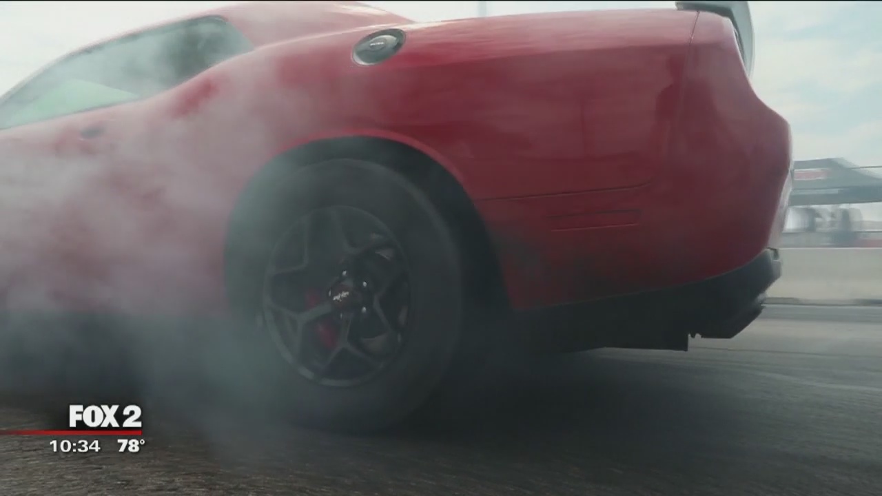 Drag racing, drifting at Road Kill Nights with Dodge