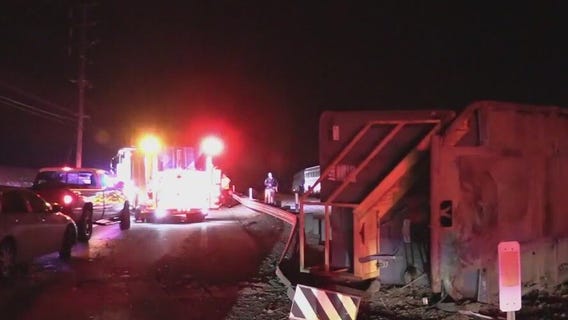Amtrak train collides with semi-truck