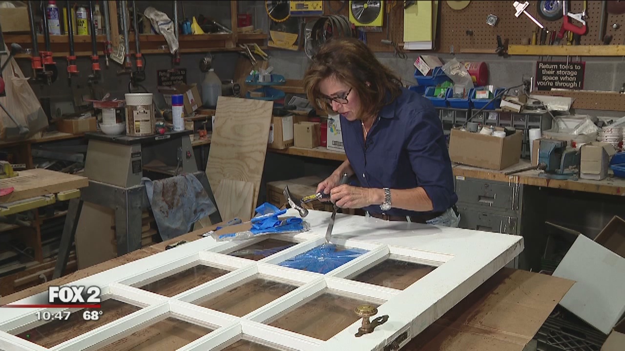 Fixing broken glass pane in your door with Jill of All Trades