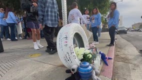 Ghost tire honors teen killed while walking to school