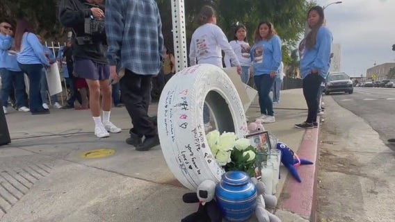 Ghost tire honors teen killed while walking to school
