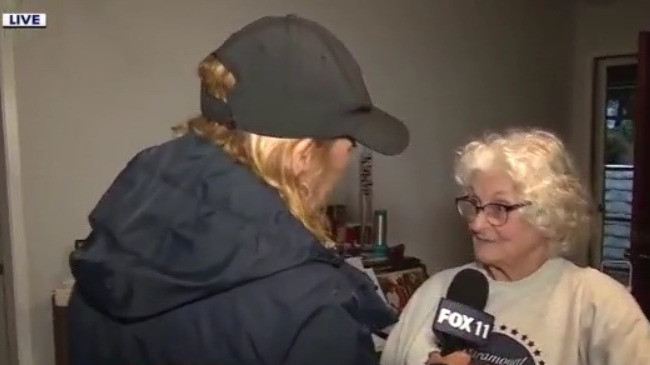 FOX 11's Gigi Graciette steps in to help flooding victim