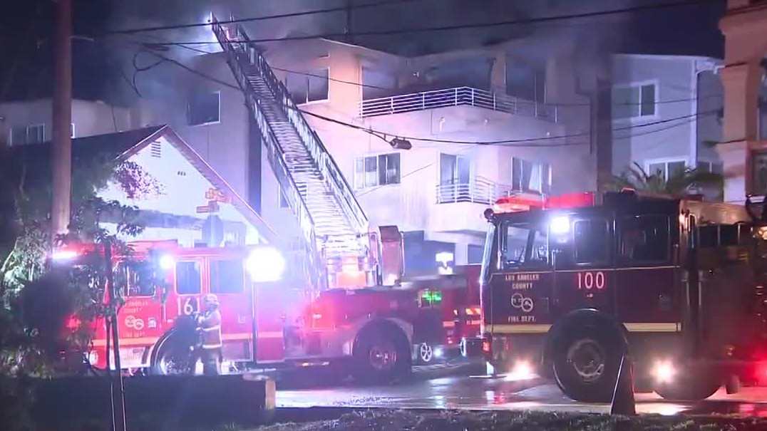 Dog rescued in Hermosa Beach house fire