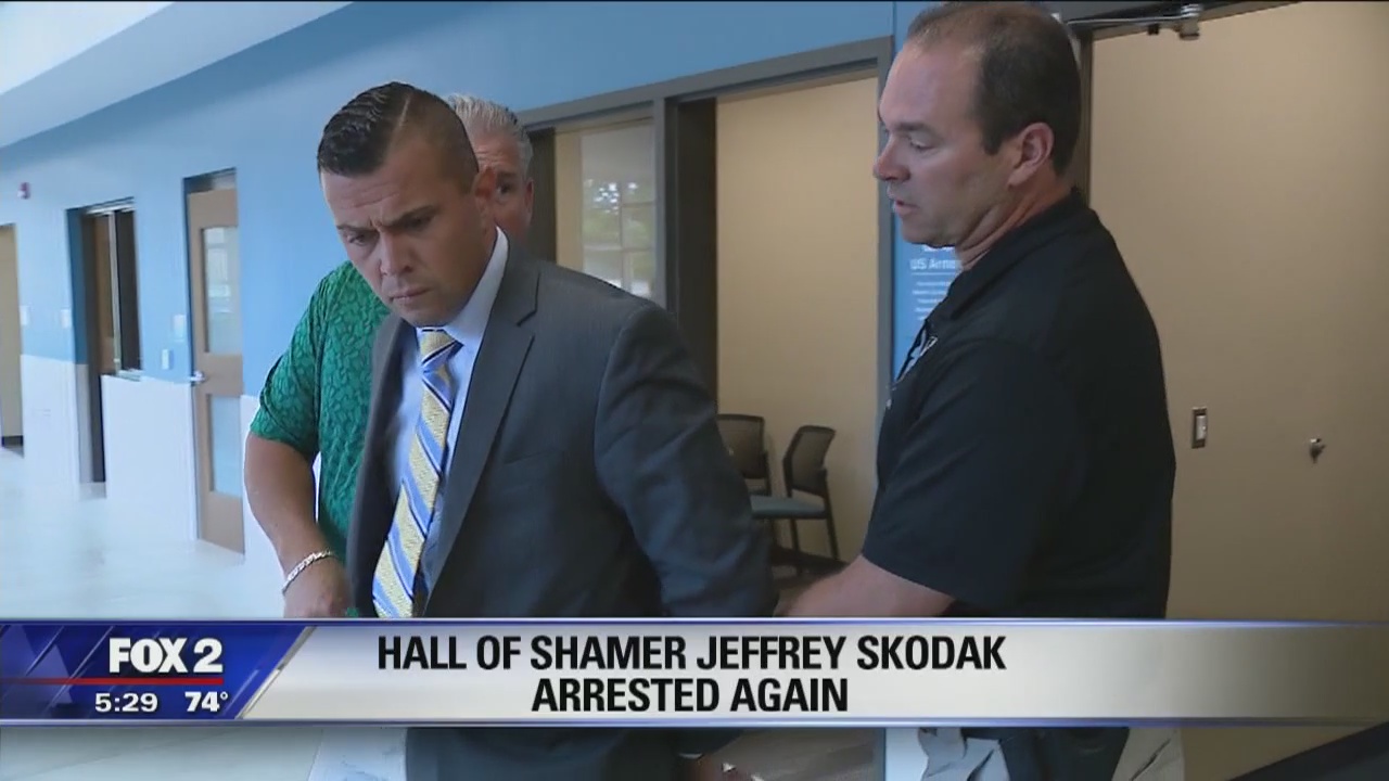 Hall of Shamer Jeff Skodak arrested after court hearing