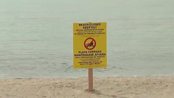 Sewage spill triggers shoreline closure in Long Beach