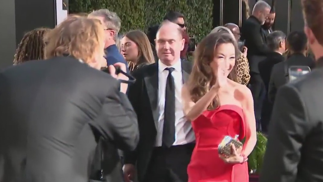 Scenes from the red carpet at Golden Globes