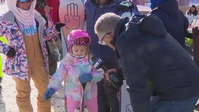 Skiers enjoy California winter wonderland