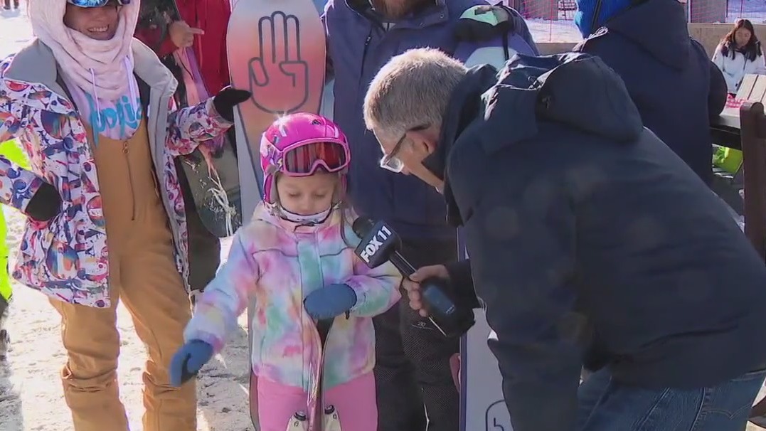 Skiers enjoy California winter wonderland