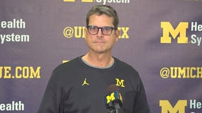 Harbaugh, Bredeson & Kemp as they ready for #14 Iowa Saturday on FOX 2