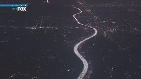 Motorcycle crash snarls traffic on 405 Fwy