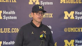 Harbaugh, Eubanks, Haskins & Uche as they ready for Penn State