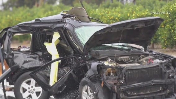 Winter storms in LA leads to crashes