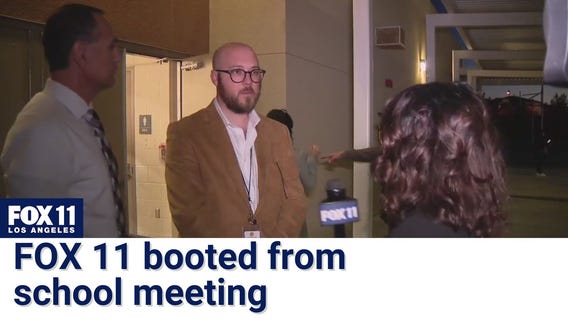 FOX 11 kicked out of school meeting