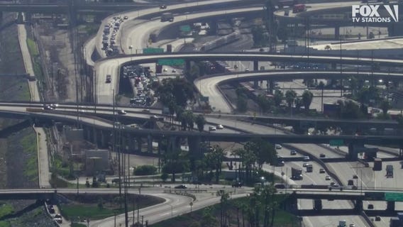 Semi truck crash snarls traffic on 710 Freeway