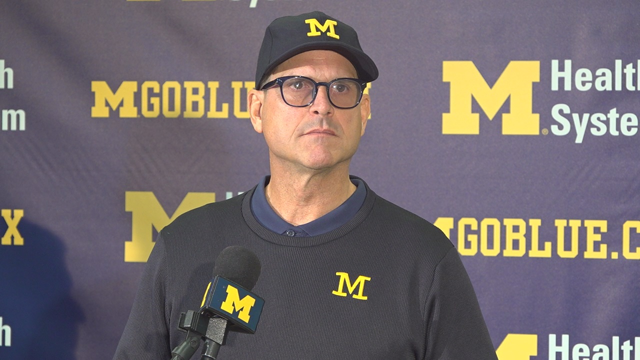 WATCH: Harbaugh "That unconditional belief in each other is huge" and more as they ready for Maryland