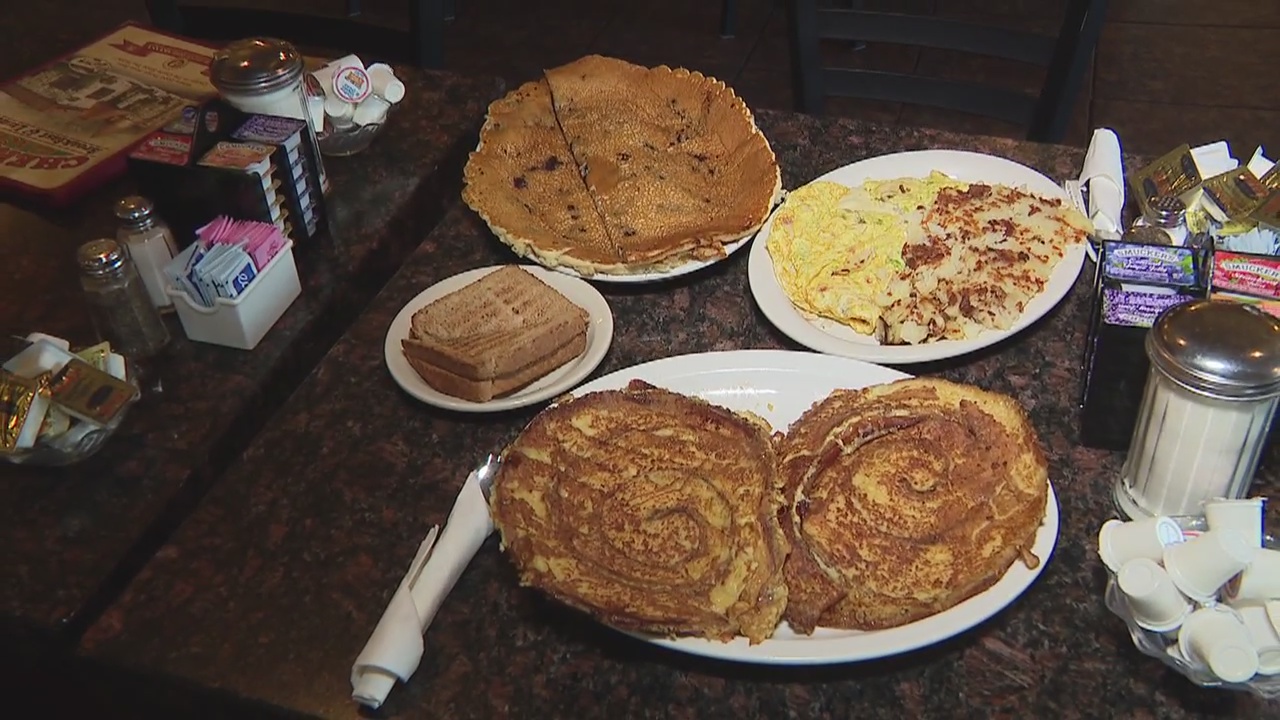 Cheryl's in Brighton serves up some of the largest pancakes we've ever seen