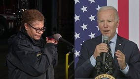 Biden calls Bass during LA storm briefing