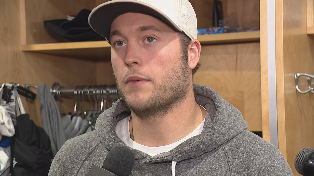 WATCH: Stafford "Obviously I want to be out there...it's tough...I was proud with the way the guys fought"