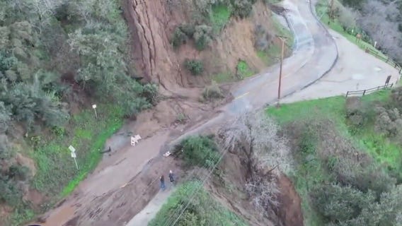 Mulholland Drive still closed after mudslides