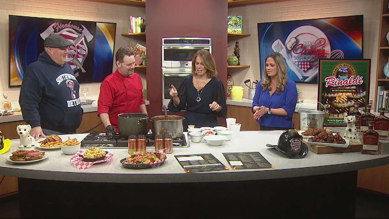 Making chili for Firehouse Pub chili cookoff