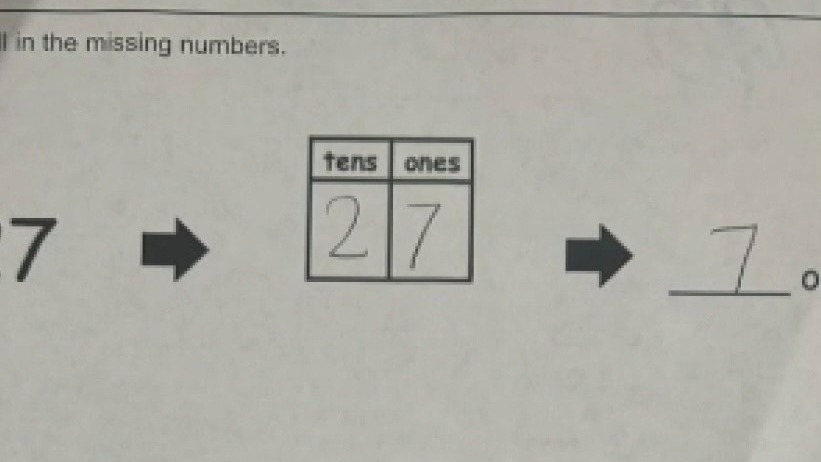 Kids' math problem stumps parents