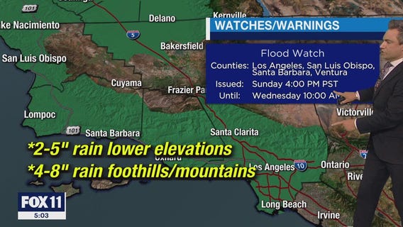 Flood Watch extended to LA County
