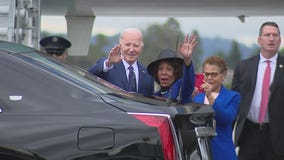 Biden arrives in LA