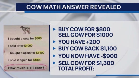 Good Day LA Tries 'Cow Math' Equation
