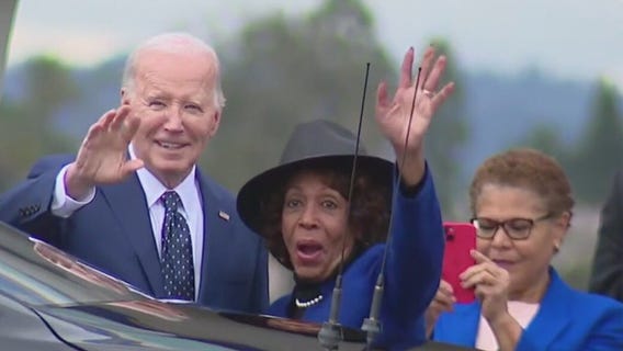 Biden visits LA for fundraising campaign