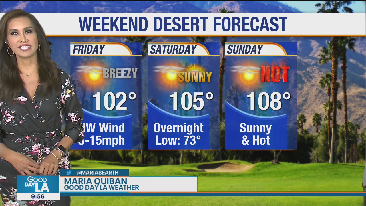 Weekend desert forecast for June 19-21