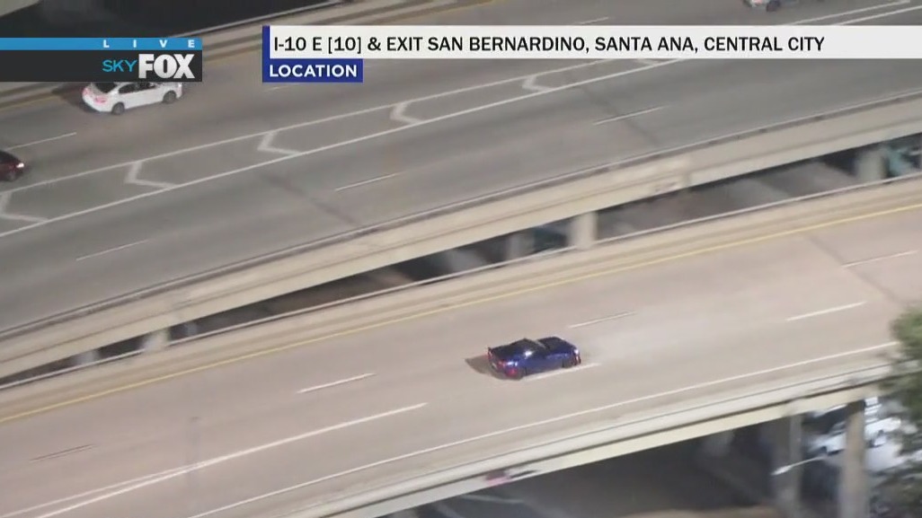 Pursuit suspect tops speeds of 130 mph