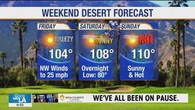 Weekend desert forecast